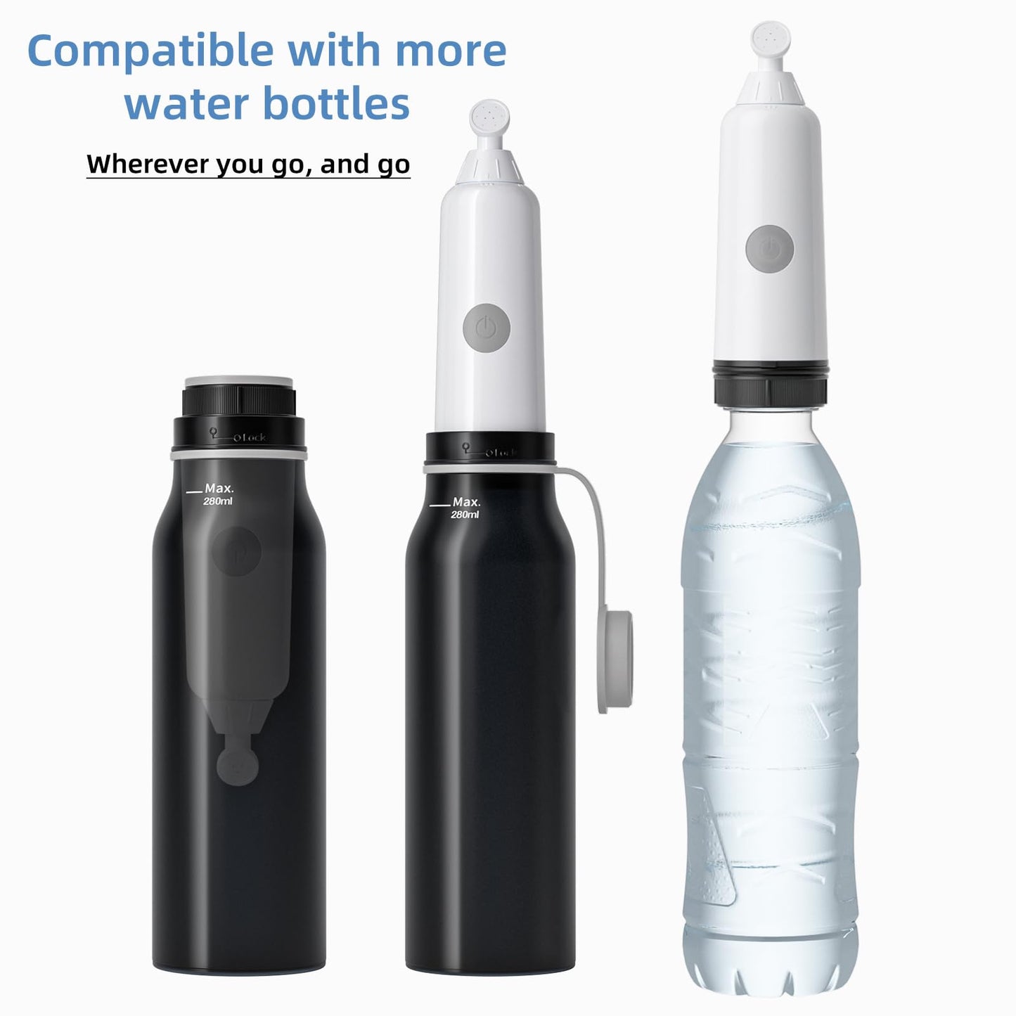 BIGCOW Portable Travel Bidet, Electric with 3 Spray Modes, IPX7 Waterproof & Rechargeable, Mini Bidet Toilet Water Sprayer for Personal Hygiene, Postnatal Care, Perineal & Hemorrhoid