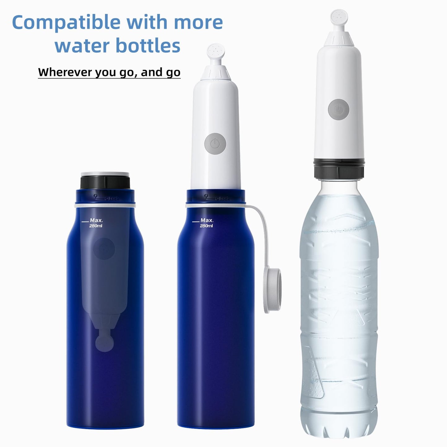 BIGCOW Portable Travel Bidet, Electric with 3 Spray Modes, IPX7 Waterproof & Rechargeable, Mini Bidet Toilet Water Sprayer for Personal Hygiene, Postnatal Care, Perineal & Hemorrhoid