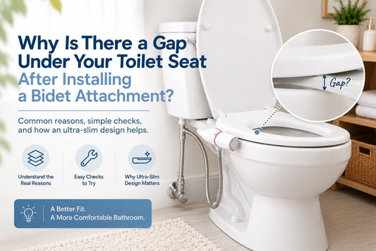 Why Is There a Gap Under Your Toilet Seat After Installing a Bidet Attachment?
