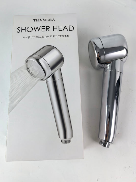 THAMEBA Shower Head Easy to Install, Filtered High Pressure Showerhead Moisturizing Scalp, Water Saving 3 Modes Handheld Showerheads, Skin-friendly,