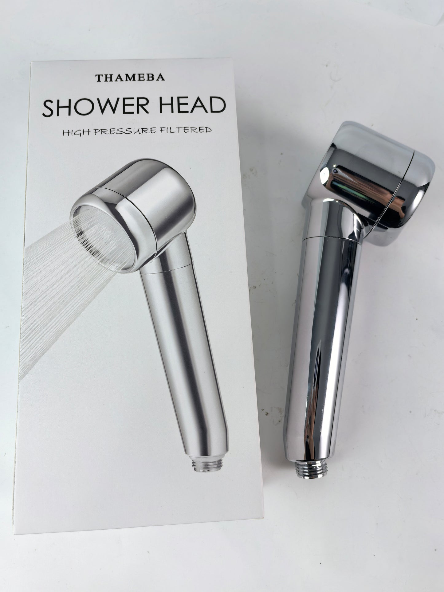 THAMEBA Shower Head Easy to Install, Filtered High Pressure Showerhead Moisturizing Scalp, Water Saving 3 Modes Handheld Showerheads, Skin-friendly,