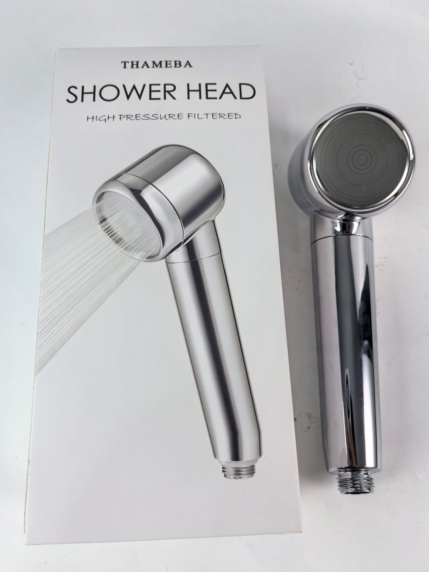 THAMEBA Shower Head Easy to Install, Filtered High Pressure Showerhead Moisturizing Scalp, Water Saving 3 Modes Handheld Showerheads, Skin-friendly,