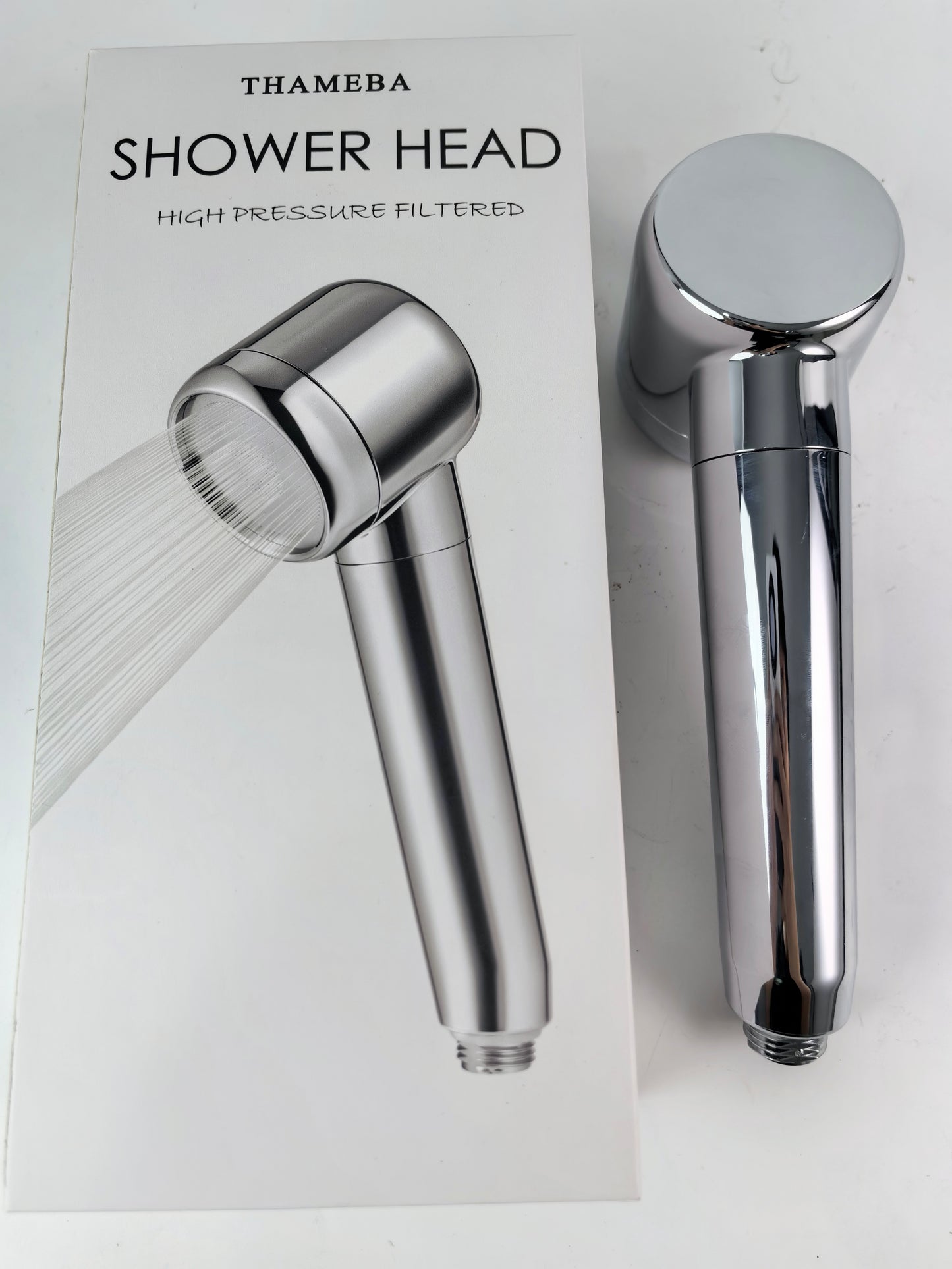 THAMEBA Shower Head Easy to Install, Filtered High Pressure Showerhead Moisturizing Scalp, Water Saving 3 Modes Handheld Showerheads, Skin-friendly,